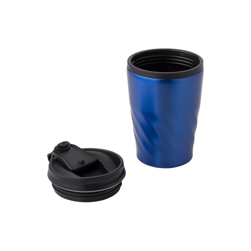 Mug en acier inoxydable personnalisé Rida Matières : acier inoxydable Couleurs : noir goodies personnalisé en stock