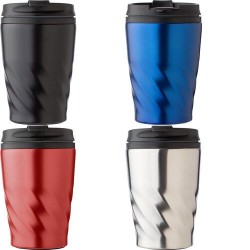 Mug en acier inoxydable personnalisé Rida Matières : acier inoxydable Couleurs : bleu impression haute définition