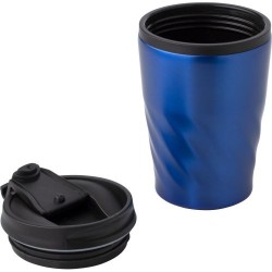 Mug en acier inoxydable personnalisé Rida Matières : acier inoxydable Couleurs : bleu marquage couleur éclatante