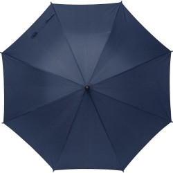 Parapluie personnalisé en polyester 170T - Barry Matières : polyester Couleurs : bleu marine marquage laser ultra précis