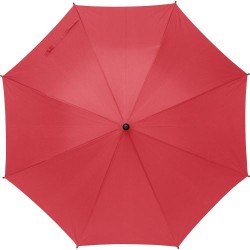 Parapluie personnalisé en polyester 170T - Barry Matières : polyester Couleurs : rouge impression haute définition