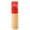 Crayons de couleur personnalisés - Tube de 6 - PETIT LAMBUT Matières : papier Couleurs : rouge transparent marquage laser ultra 