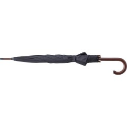 Parapluie personnalisé en polyester 170T - Barry Matières : polyester Couleurs : noir marquage couleur éclatante