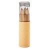 Crayons de couleur personnalisés - Tube de 6 - PETIT LAMBUT Matières : papier Couleurs : gris transparent cadeau entreprise pas 
