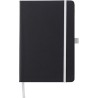 Carnet A5 personnalisé en PU - Charlene, idéal pour le bureau à petit prix Matières : caoutchouc Couleurs : blanc objet promotio