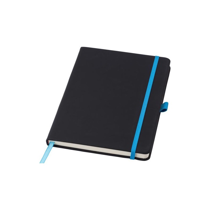 Carnet A5 personnalisé en PU - Charlene, idéal pour le bureau à petit prix Matières : caoutchouc Couleurs : blanc personnalisati