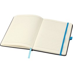Carnet A5 personnalisé en PU - Charlene, idéal pour le bureau à petit prix Matières : caoutchouc Couleurs : jaune marquage laser