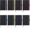 Carnet A5 personnalisé en PU - Charlene, idéal pour le bureau à petit prix Matières : caoutchouc Couleurs : bleu clair goodies e