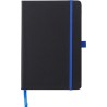 Carnet A5 personnalisé en PU - Charlene, idéal pour le bureau à petit prix Matières : caoutchouc Couleurs : bleu cobalt cadeau e