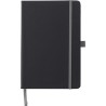 Carnet A5 personnalisé en PU - Charlene, idéal pour le bureau à petit prix Matières : caoutchouc Couleurs : gris