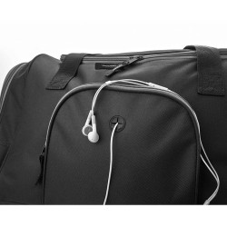 Sac de sport personnalisé 600D - LEIS Matières : PET Couleurs : noir impression haute définition