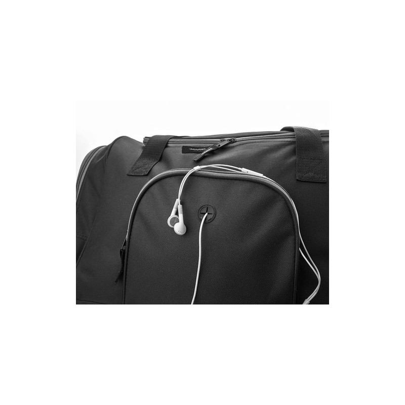 Sac de sport personnalisé 600D - LEIS Matières : PET Couleurs : noir impression haute définition