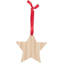 Décoration de Noël en bois personnalisée Étoile Caspian