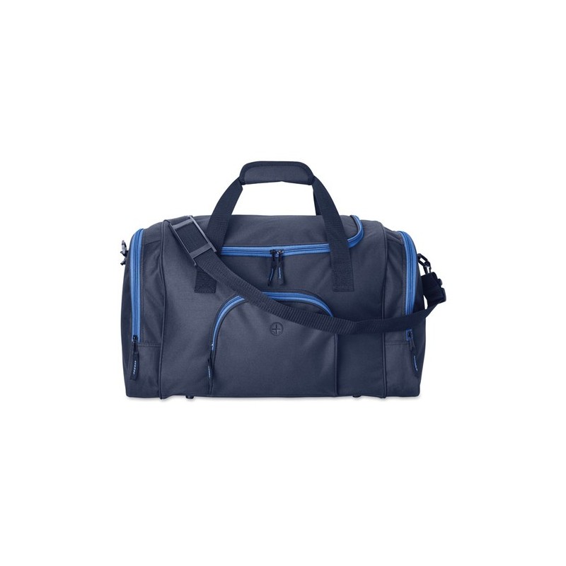 Sac de sport personnalisé 600D - LEIS Matières : PET Couleurs : bleu personnalisable avec votre logo