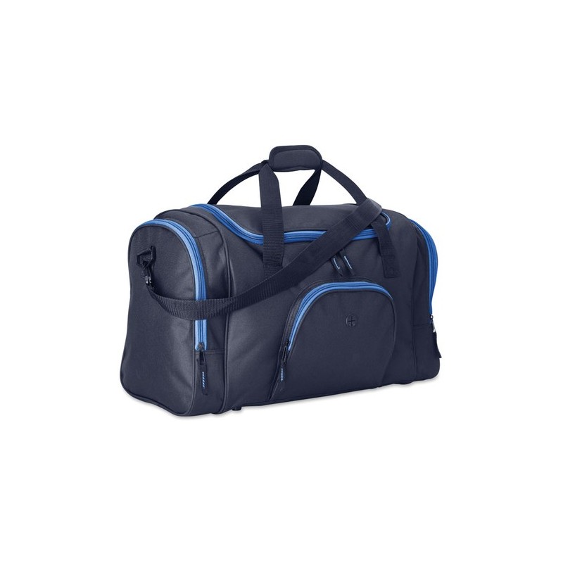 Sac de sport personnalisé 600D - LEIS Matières : PET Couleurs : bleu goodies publicitaire événementiel