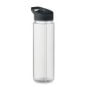 Bouteille  en RPET de 650ml - ALABAMA Matières : PET recyclé Couleurs : noir marquage couleur éclatante