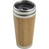 Mug isotherme personnalisé en bambou - Sabine, cadeau unique Matières : bambou Couleurs : brun goodies publicitaire événementiel