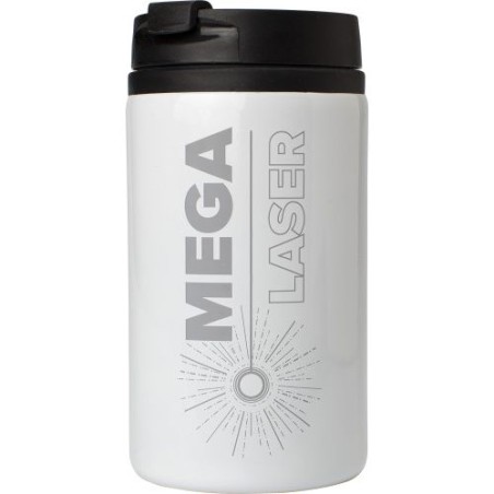 Mug isotherme en acier inoxydable personnalisé et pratique Gisela Matières : métal Couleurs : bleu cobalt cadeau client original