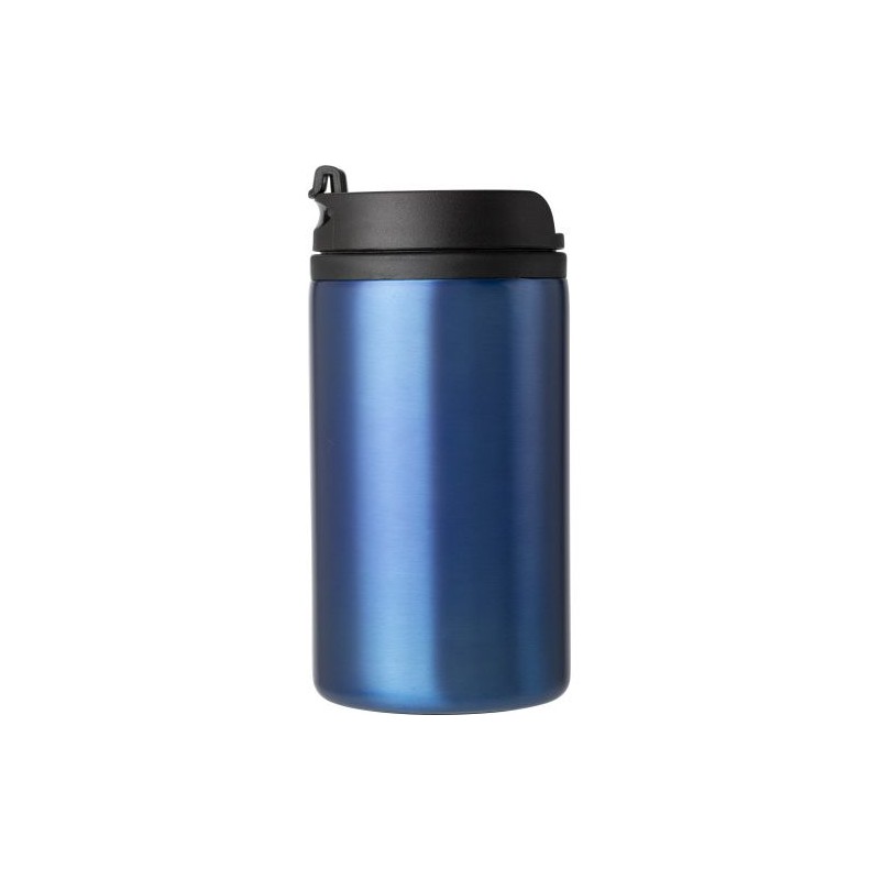 Mug isotherme en acier inoxydable personnalisé et pratique Gisela Matières : métal Couleurs : bleu cobalt objet promo petit budg