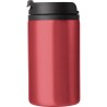Mug isotherme en acier inoxydable personnalisé et pratique Gisela Matières : métal Couleurs : rouge cadeau entreprise pas cher
