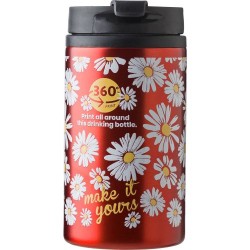 Mug isotherme en acier inoxydable personnalisé et pratique Gisela Matières : métal Couleurs : rouge accessoire événementiel uniq