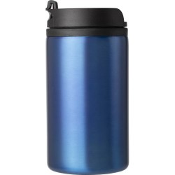 Mug isotherme en acier inoxydable personnalisé et pratique Gisela Matières : métal Couleurs : noir goodies personnalisé en stock