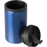 Mug isotherme en acier inoxydable personnalisé et pratique Gisela Matières : métal Couleurs : noir marquage laser ultra précis