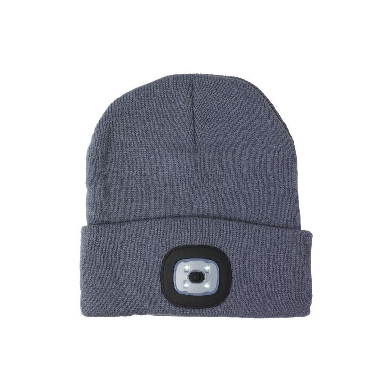 Bonnet acrylique personnalisé avec lampe COB - Vivian, idéal pour offrir à petit prix Matières : acrylique Couleurs : gris cadea