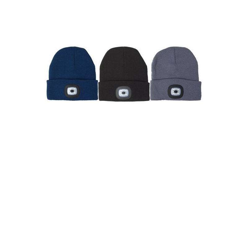 Bonnet acrylique personnalisé avec lampe COB - Vivian, idéal pour offrir à petit prix Matières : acrylique Couleurs : gris marqu