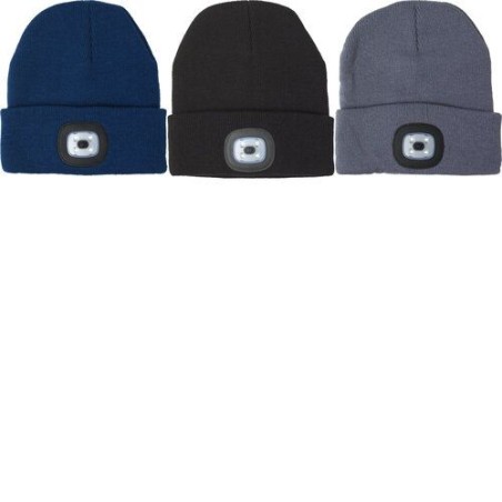 Bonnet acrylique personnalisé avec lampe COB - Vivian, idéal pour offrir à petit prix Matières : acrylique Couleurs : gris marqu