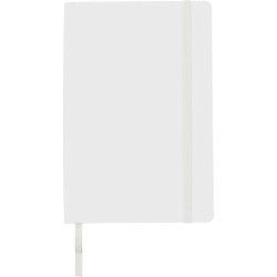 Carnet A5 personnalisé avec couverture souple en PU - Mireia Matières : carton Couleurs : blanc