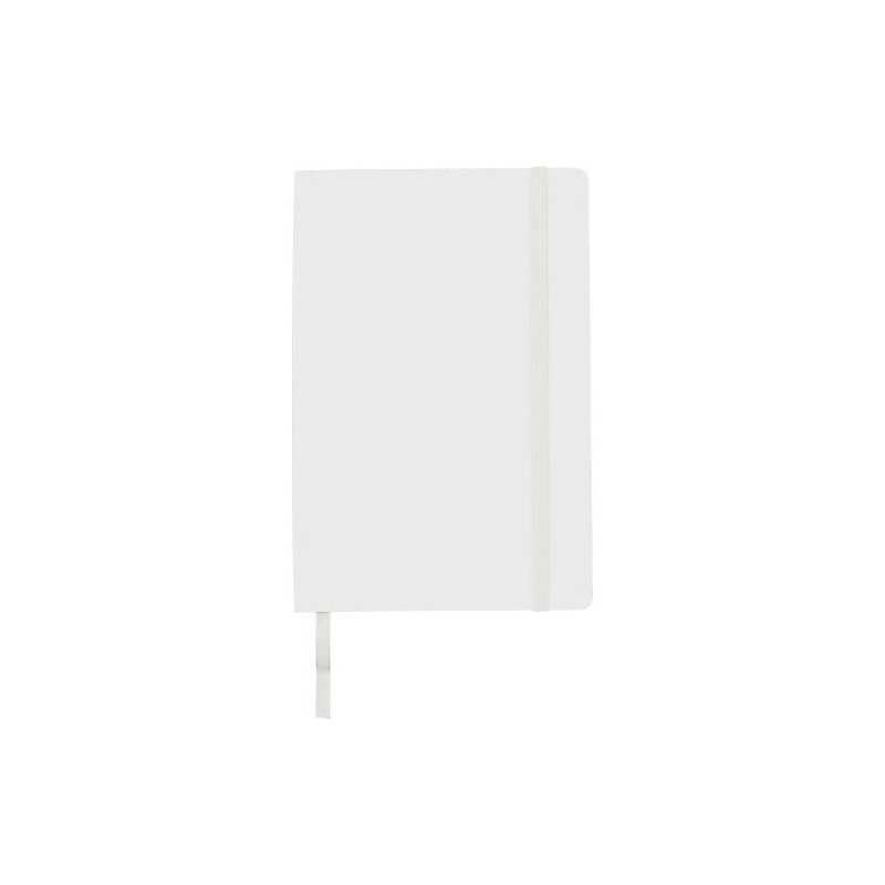 Carnet A5 personnalisé avec couverture souple en PU - Mireia Matières : carton Couleurs : blanc