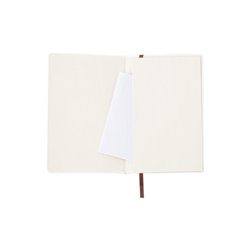 Carnet A5 personnalisé avec couverture souple en PU - Mireia Matières : carton Couleurs : noir marquage laser ultra précis