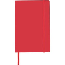 Carnet A5 personnalisé avec couverture souple en PU - Mireia Matières : carton Couleurs : rouge goodies publicitaire événementie