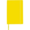 Carnet A5 personnalisé avec couverture souple en PU - Mireia Matières : carton Couleurs : jaune marquage laser ultra précis