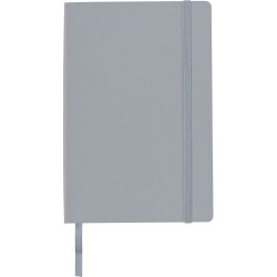 Carnet A5 personnalisé avec couverture souple en PU - Mireia Matières : carton Couleurs : gris objet promotionnel éco-responsabl
