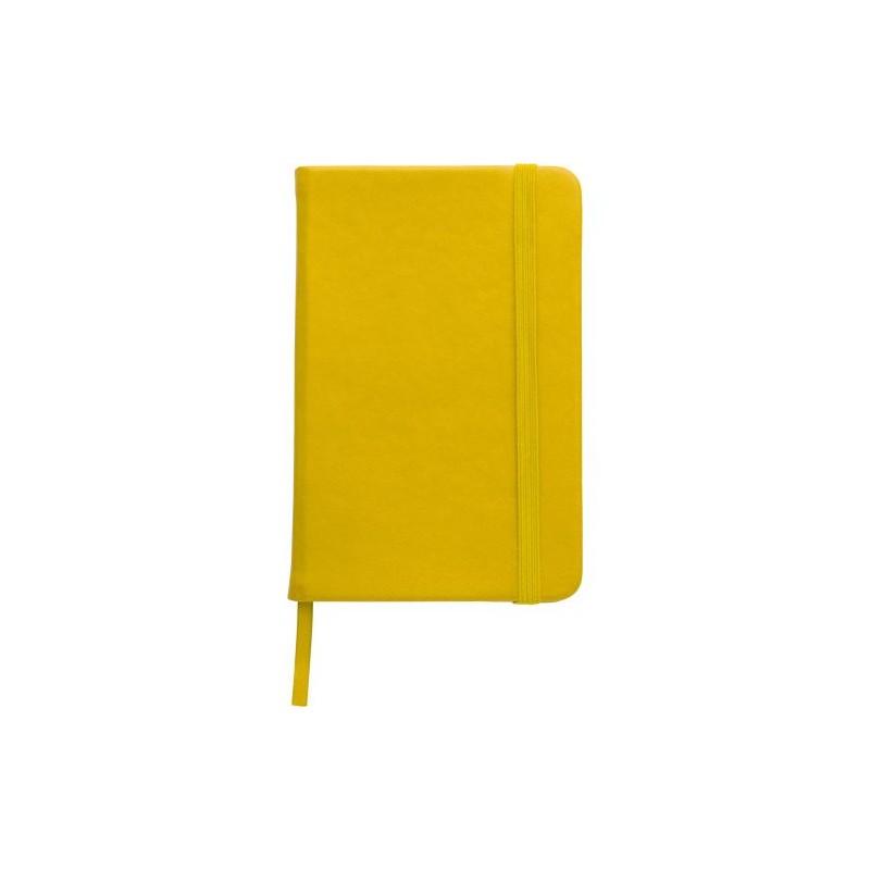 Carnet A5 personnalisé avec couverture  en PU - Brigitta Matières : carton Couleurs : jaune