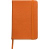 Carnet A5 personnalisé avec couverture  en PU - Brigitta Matières : carton Couleurs : orange impression haute définition