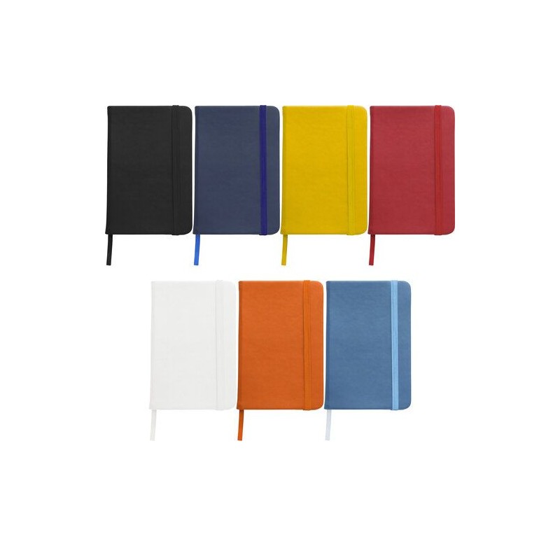 Carnet A5 personnalisé avec couverture  en PU - Brigitta Matières : carton Couleurs : orange accessoire événementiel unique