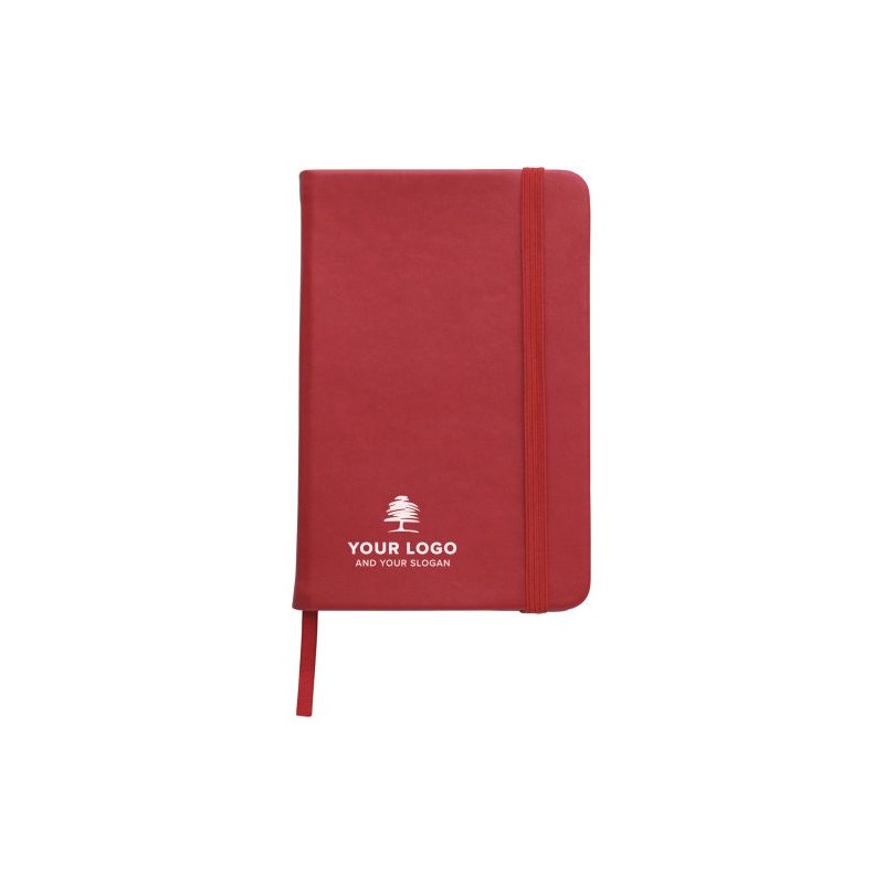 Carnet A5 personnalisé avec couverture  en PU - Brigitta Matières : carton Couleurs : orange marquage laser ultra précis