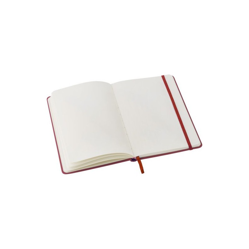Carnet A5 personnalisé avec couverture  en PU - Brigitta Matières : carton Couleurs : orange cadeau collaborateur premium