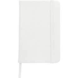 Carnet A5 personnalisé avec couverture  en PU - Brigitta Matières : carton Couleurs : blanc cadeau entreprise pas cher