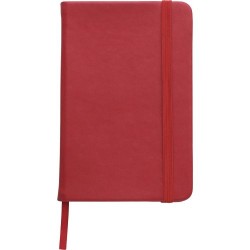 Carnet A5 personnalisé avec couverture  en PU - Brigitta Matières : carton Couleurs : blanc marquage couleur éclatante