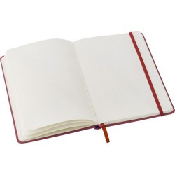 Carnet A5 personnalisé avec couverture  en PU - Brigitta Matières : carton Couleurs : blanc personnalisation rapide en France