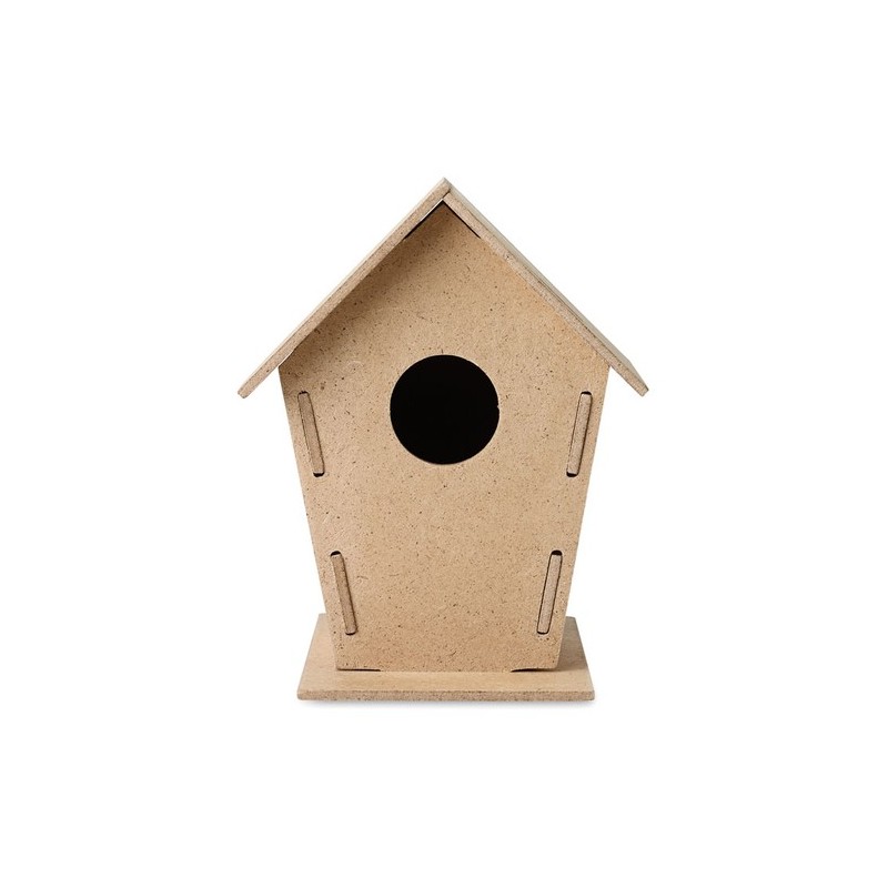 Nichoir Animalier Personnalisé Éco-responsable - WOOHOUSE Matières : MDF Couleurs : bois