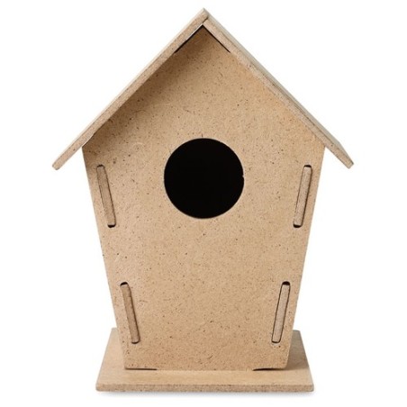 Nichoir Animalier Personnalisé Éco-responsable - WOOHOUSE Matières : MDF Couleurs : bois