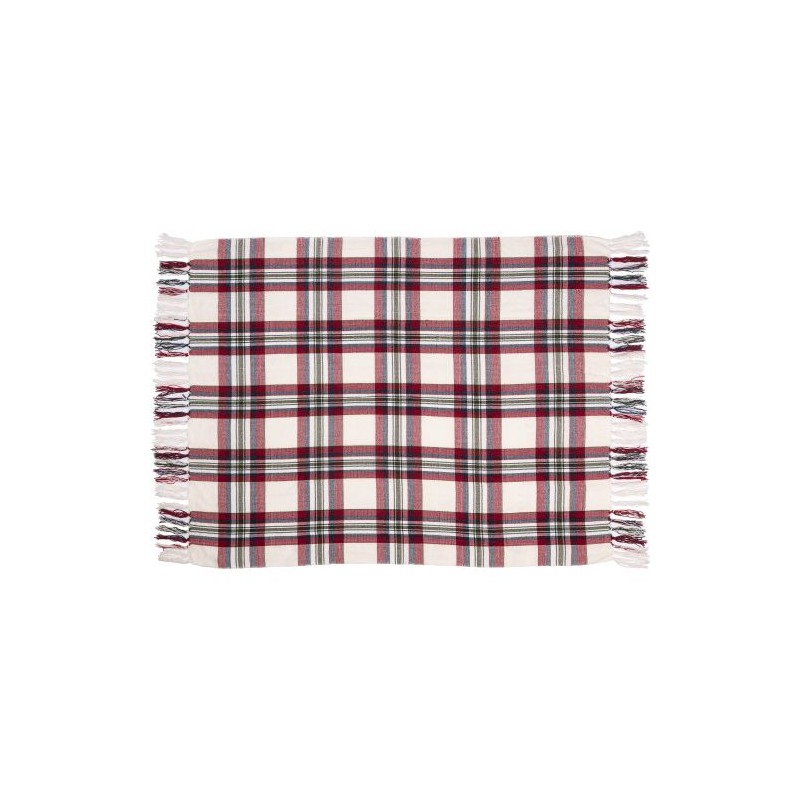 Plaid personnalisé en polyester - Couverture de qualité Ayana pas cher Matières : polyester Couleurs : rouge cadeau entreprise p