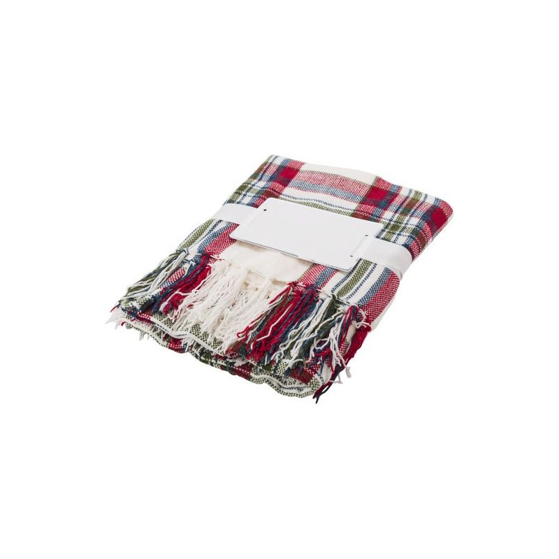 Plaid personnalisé en polyester - Couverture de qualité Ayana pas cher Matières : polyester Couleurs : rouge livraison express 2