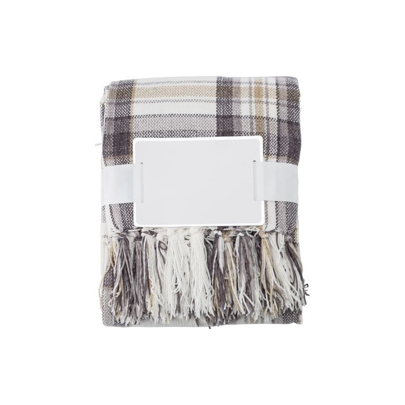 Plaid personnalisé en polyester - Couverture de qualité Ayana pas cher Matières : polyester Couleurs : brun personnalisable avec