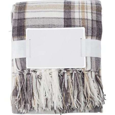 Plaid personnalisé en polyester - Couverture de qualité Ayana pas cher Matières : polyester Couleurs : brun personnalisable avec